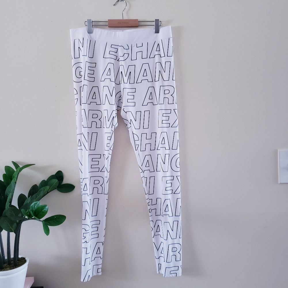 A/X Armani Exchange Graffiti Monogram Legging - M